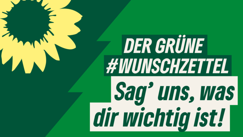 Der grüne Wunschzettel – Jetzt mitmachen